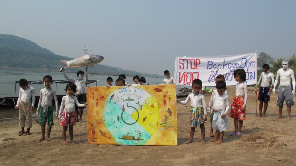 Protests agains the Ban Koum Dam in Thailand