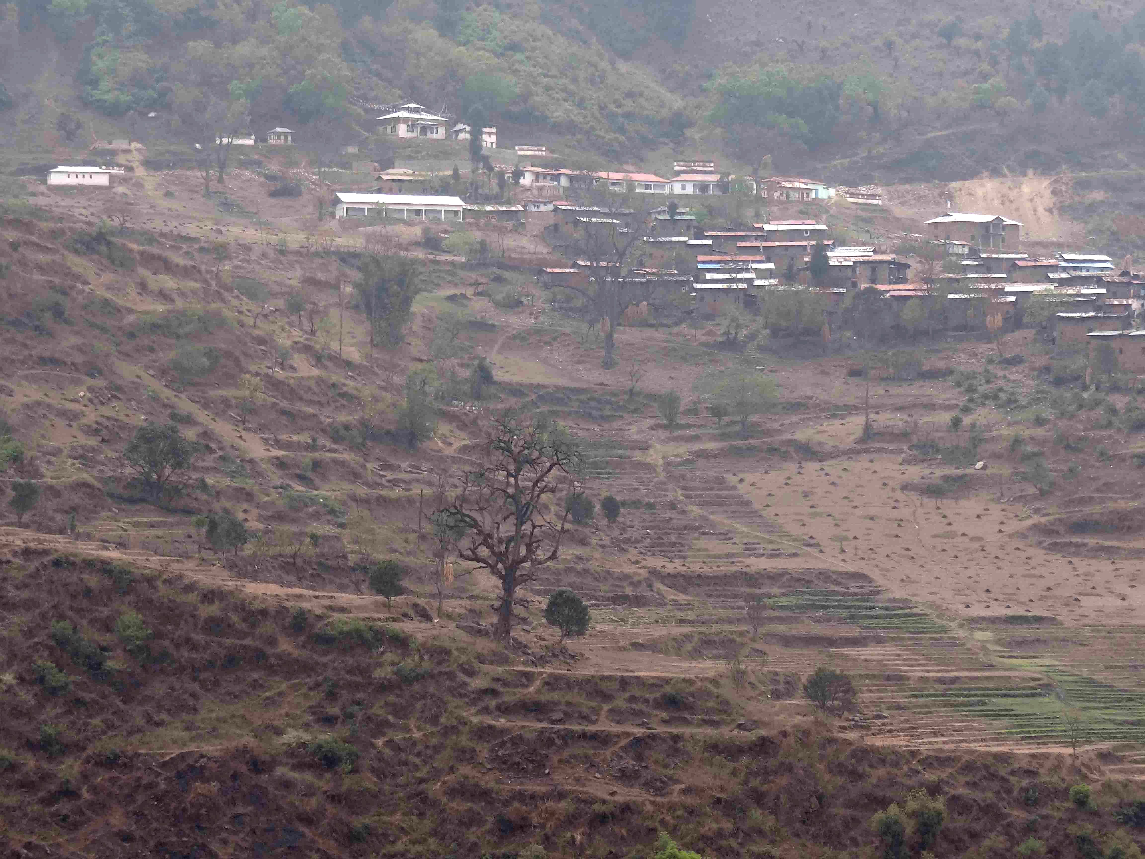 Kharteng village in Lumla circle, the site of the main power house of the Nyamjangchu project