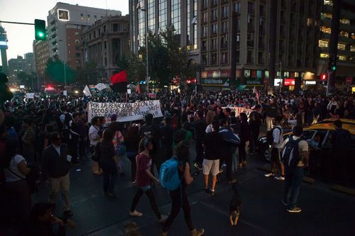 Protests in Santiago against HidroAysén