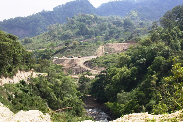 The Agua Zarca dam construction site in Honduras