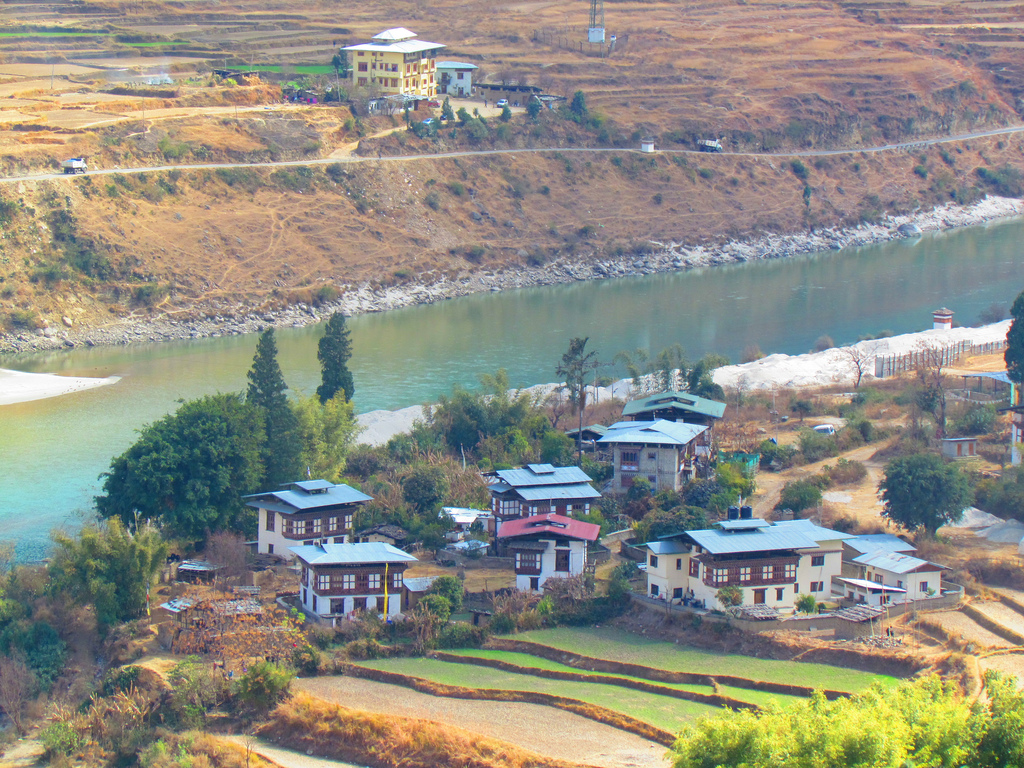 Wangdue, project site of the Punatsangchu I Hydropower Project