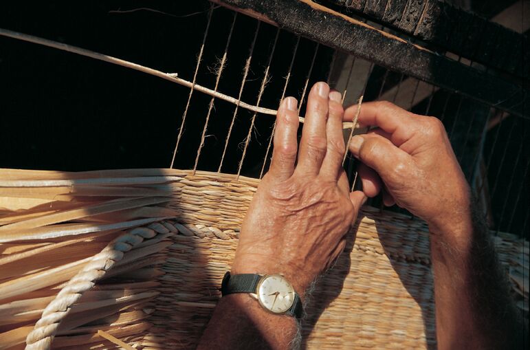 Traditional weaving.
