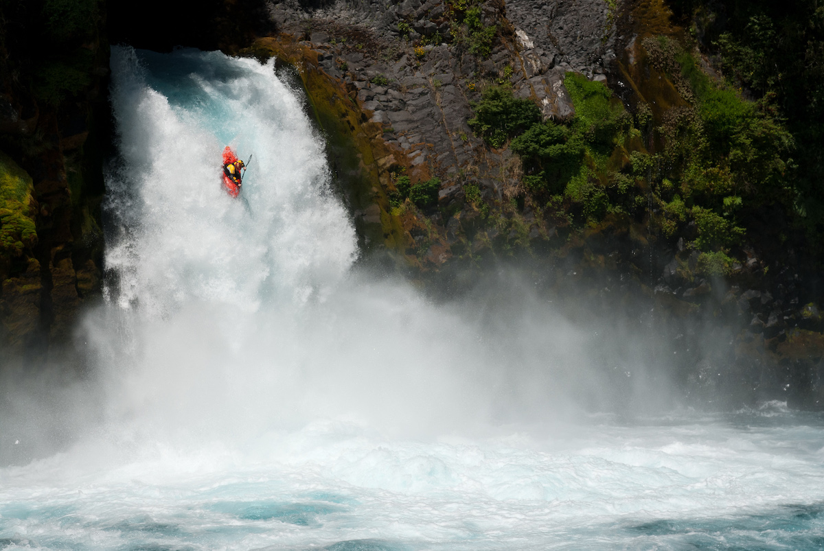 Kayak on the middle section of the Fuy River.