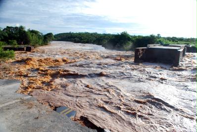 Aftermath of Algodões I Dam Failure