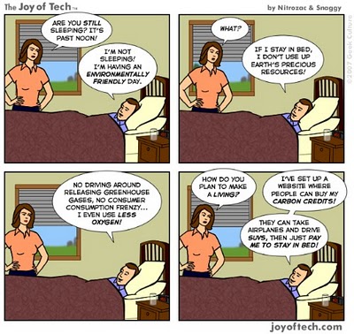 The idiocy of carbon credits.