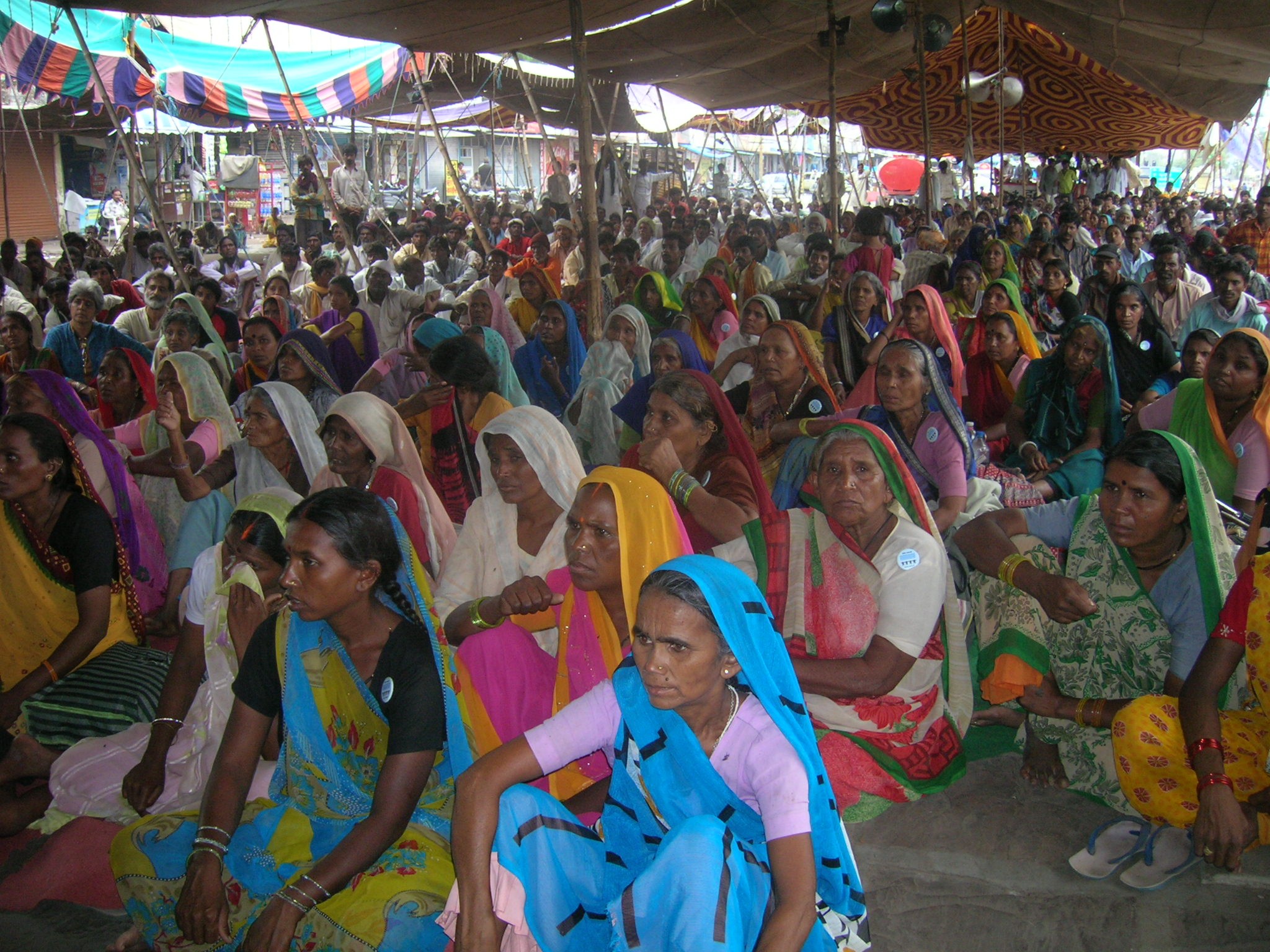 Protest Against Omkareshwar Dam in 2007.
