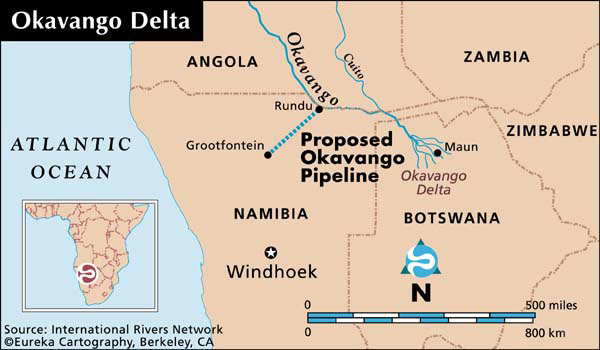 Okavango Delta Map