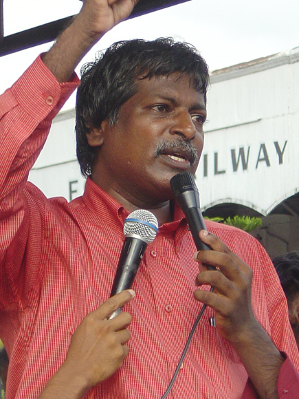 Mr. E. Thambiah, representing People's Campaign Against Upper-Kotmale Project