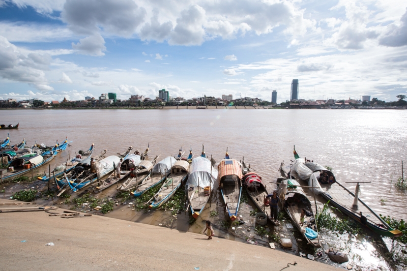 A Cham fishing community on the Tonle Sap River.